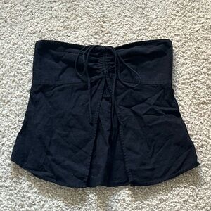 Edikted Linen Strapless Tank Top